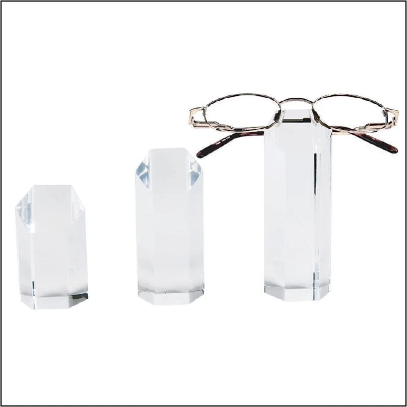 Optical Display - Hexagonal Acrylic Eyewear Frame Display Mini Towers – Set of 3 - Image 1 of 1