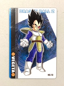 Tarjeta gomosa de plástico japonesa Vegeta - No.10 R - Dragon Ball - Imagen 1 de 2