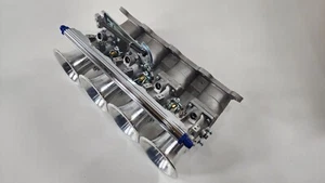 Cuerpo de acelerador individual ITB 94-97 Mazda Miata MX-5 1,8 L con riel de combustible cromado OBX - Imagen 1 de 16