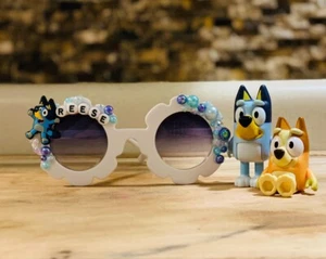 Bluey Custom Sunglasses (can put any name) - Picture 1 of 2