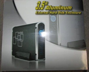 Sunbright 3.5" SATA HDD to USB 2 or eSATA Aluminum external hard disk enclosure - Picture 1 of 2