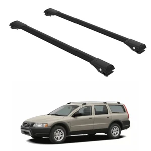 Roof Rack Cross Bars to Volvo XC70 2000-2007 Black Set 2 Pcs - Picture 1 of 21