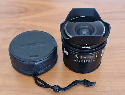 Minolta 16mm f2.8 Fisheye AF Lens + Filters - Sony A/Minolta Mount - M732 - Image 1 of 4