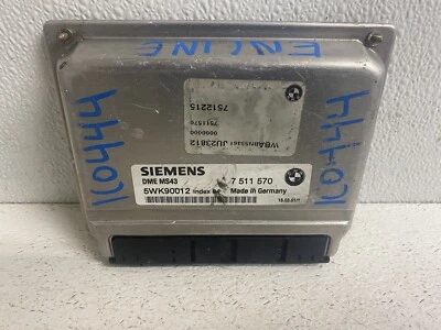 Компьютерный модуль управления двигателем 2001-2002 BMW 330i ECU ECM PCM 7 511 570 оригинальный - Изображение 1 из 4