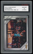 DYSON DANIELS 2021-22 PANINI INSTANT RISING STARS 1ST GRADED 10 ROOKIE CARD RC 8