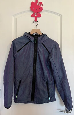 Youth Champion windbreaker holographic purple & green, size 12-14 Jacket CLEAN! - Image 1 of 4