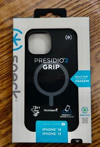 Speck Presidio Grip 2 Case for Magsafe for iPhone 14 and iPhone 13  Black NEW - Picture 1 of 11