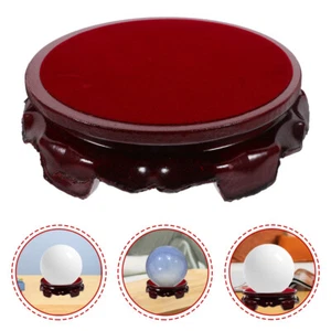 Crystal Ball Stand Wood Display Base Crystals Sphere Quartz Ball Holder 14cm - Picture 1 of 12