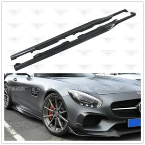 For Benz AMG GT GTS Coupe Carbon Fibre Side Skirts Lip 15-21 - Picture 1 of 5