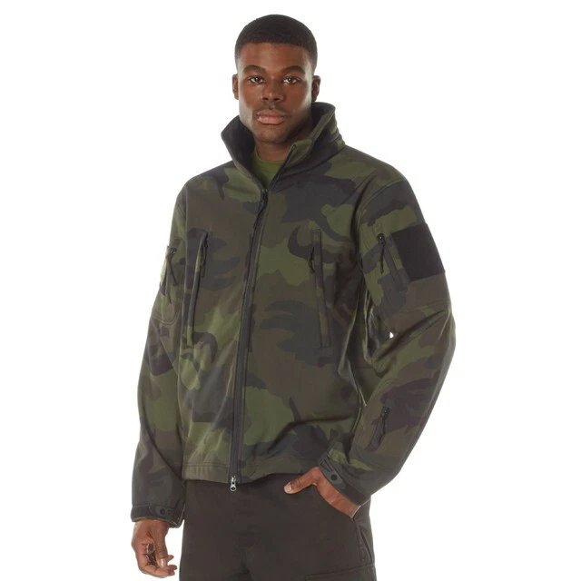 Rothco Midnight Camo Special Ops Soft Shell Jackets - Midnight Woodland Camo - Image 1 of 4