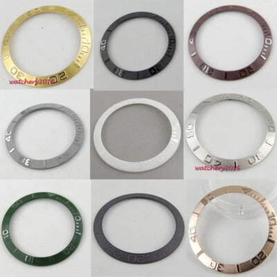 38mm Black/Gray Bezel Insert Ring Fit for 40MM SUB Style Watch Ceramic/Metal - Image 1 of 4
