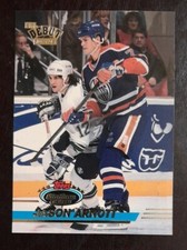 1994 Stadium Club Jason Arnott NHL Debut RC #345 Hockey Card