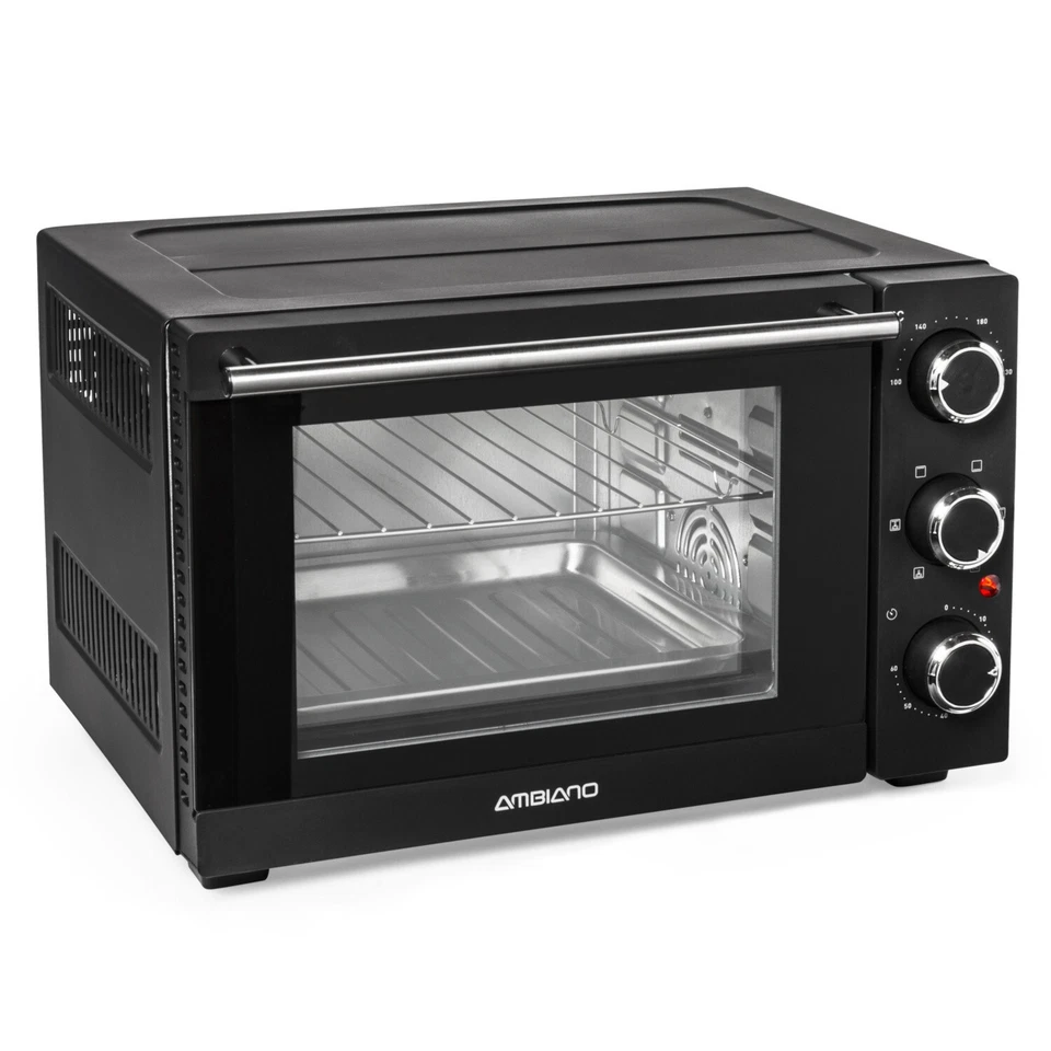 AMBIANO 1200W Mini-Backofen - Schwarz