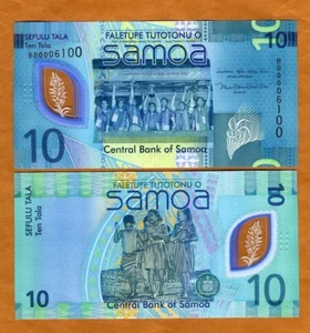 NUEVO SAMOA OCCIDENTAL: 10 Tala Billete (2024), P-Nuevo, Polímero, Prefijo BB - Imagen 1 de 1