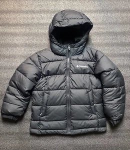 Columbia Youth Pike Lake II Hooded Puff Jacket Black XXS (4-6) Kids - Picture 1 of 6