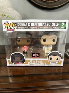 NEW Funko TV Parks and Rec. Donna & Ben Treat Yo' Self (2 Pack) Limited Edition - Picture 1 of 2