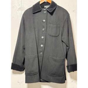 Cappotto donna Steve by Searle vintage nero taglia 8 cappotto cashmere/lana - Foto 1 di 6
