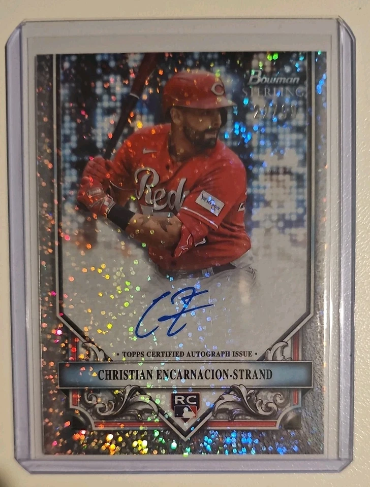 Christian Encarnacion-Strand 2024 Bowman Sterling Sparkle Rookie Auto 22/99 - Image 1 of 3