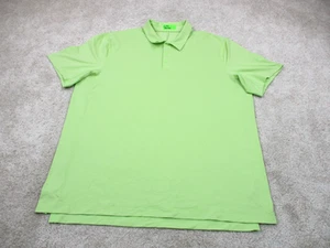 Polo sportiva Lululemon logo uomo 2XL XXL verde manica corta golf atletica - Foto 1 di 11