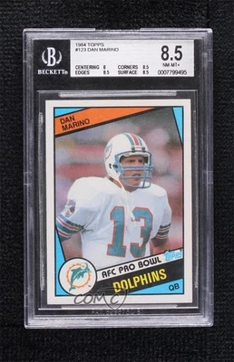 Topps Dan Marino #123 BGS 1984 8,5 Rookie RC HOF Foto 1 de 2