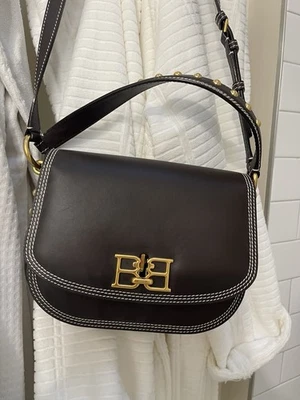 $1300 Bally Italy Beckie Bag Crossbody Size 1 Excellent Rare Color Studded 9/10 - Image 1 of 4