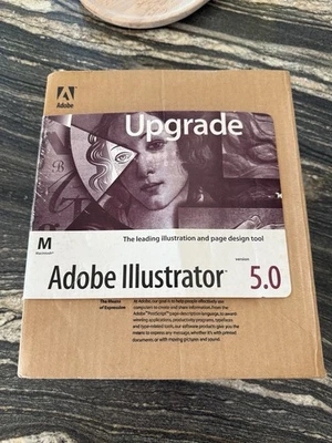 Apple Macintosh Adobe Illustrator 5.0 - NOS Unused Complete - Image 1 of 2