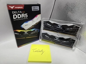 TEAMGROUP T-Force Delta RGB DDR5 Ram 96GB (2x48GB) 6800MHz CL36-46-46-84 - Picture 1 of 4