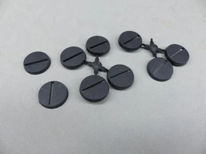 Warhammer 40k aos sigmar wargame tabletop socle base round rond plain plein 25mm - Picture 1 of 1