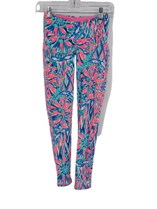 Leggings Lilly Pulitzer Luxletic Weekender tiro bajo talla XS Tiki Rosa - Imagen 1 de 9