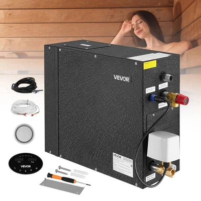 VEVOR 6kW Steam Generator with Controller for Home Sauna Spa Auto Drain Kit - Image 1 of 4
