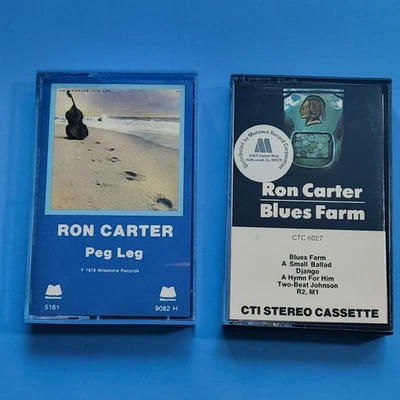 Ron Carter 2 Cassette Tape Lot Jazz Double Bassist Peg Leg Blues Farm - Image 1 of 4