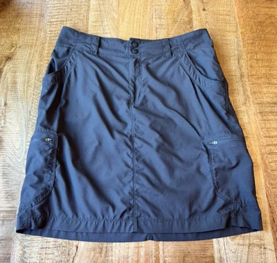 Falda de carga deportiva gris L.L Bean para mujer bolsillos hasta la rodilla talla 10 Foto 1 de 4