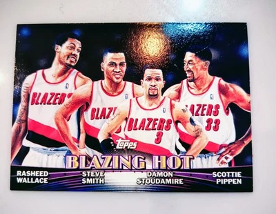 Topps Rasheed Wallace 2000/Steve Smith/Damon Stoudamire/Scottie Pippen TC9 Foto 1 de 2