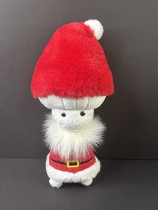 Aurora Santa Fungi Friends 11” Soft Red & White Mushroom w/Santa Suit Plush - Picture 1 of 7