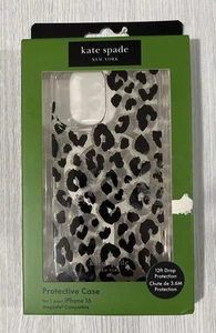 Kate Spade New York Schutzhülle MagSafe Case für iPhone 16 - Schwarz City Leopard - Bild 1 von 1