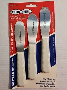 DEXTER RUSSELL S173SC-3 Sandwich Spreaders 3 Pack New Old Stock Factory Sealed - Picture 1 of 16