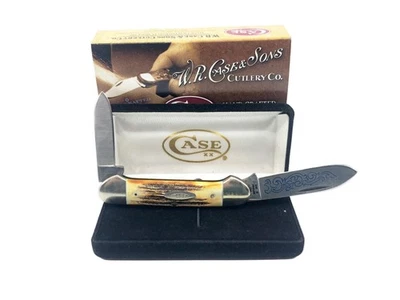 Cuchillo Case "Blue Scroll" Canoa 2 Hojas, 1977, 52131SSP 3 Puntos Foto 1 de 4