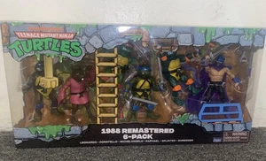 Playmates TMNT 1988 Figura Animada Remasterizada Paquete de 6 - Figuras de Acción En Stock - Imagen 1 de 2