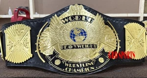 Cinturón clásico de campeonato de lucha de peso pesado águila alada dorada 4 mm zinc - Imagen 1 de 7
