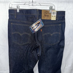 Neu mit Etikett Vintage Levi’s 517 Orange Tab Bootcut Jeans dunkelindigo blau roh 36 x 36 YKK - Bild 1 von 24