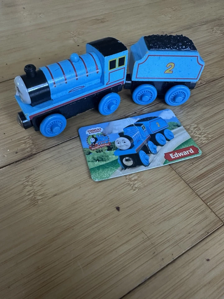 Ferrocarril de madera Thomas and Friends -- Edward con licitación Foto 1 de 1