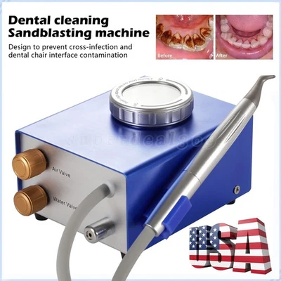 Dental Air Water Prophy Polishing Sandblasting Machine Teeth Cleaning Machine US - Image 1 of 4