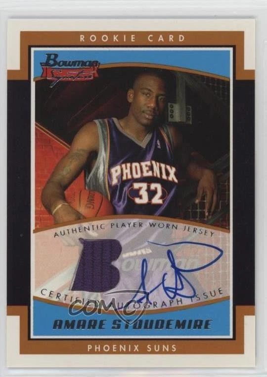 2002-03 Bowman Signature /999 Amare Stoudemire Amar'e #SE-AS Rookie Auto RC - Image 1 of 2