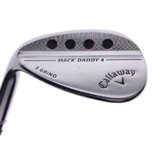 Used Callaway Mack Daddy 4 Chrome Sand Wedge / 54.0 Degrees / Stiff Flex / L-H - Imagen 1 de 8