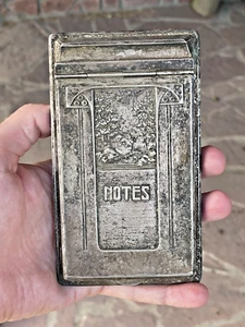 Antiguo bloc de notas Art Deco de 1920 porta notas - Imagen 1 de 5