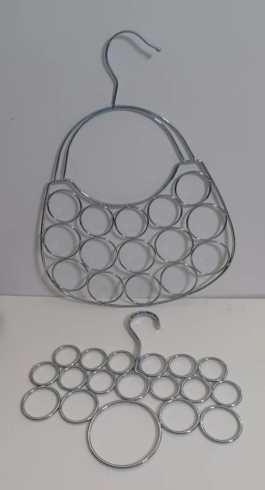  Percha de bufanda de metal con bucle y cartera sin enganches armario organización soporte de almacenamiento Foto 1 de 1