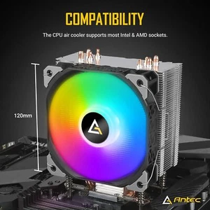 Antec A50-SP ARGB CPU Fan 4 Heat Pipes 120mm - Picture 1 of 9