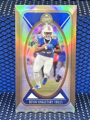 2022 Panini Legacy DEVIN SINGLETARY Buffalo Bills Mini Optichrome Card 67/75 - Image 1 of 2
