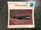 CURTISS WRIGHT C 46 COMMANDO  fiche aviation plane lobbycard carte avion