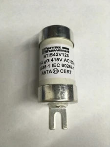 MERSEN Fuse BTIS42V125 125A Fuse 415V Ferraz Shawmutt JPSF778 - Picture 1 of 4